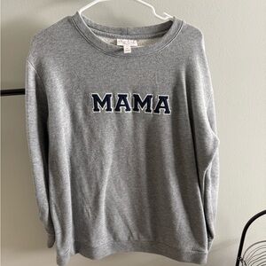 Classic Gray 'MAMA' Sweatshirt